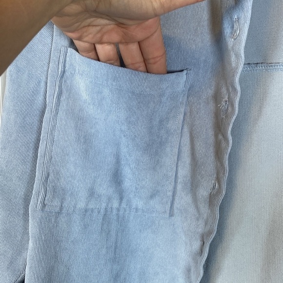 Stradivarius Light Blue Button Down Shirt - Picture 4 of 7